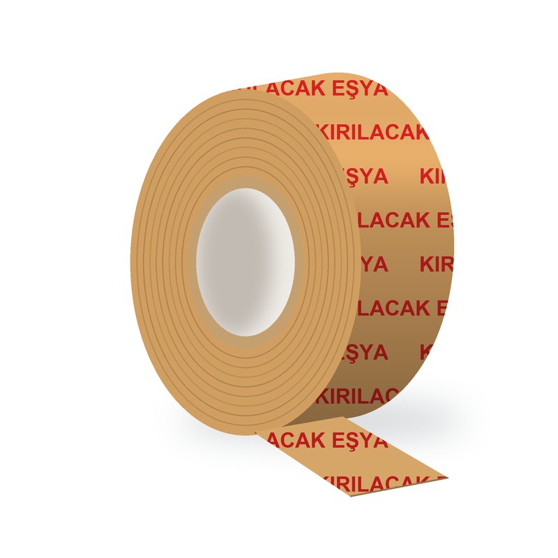 "Kırılacak Eşya" Baskılı Bant